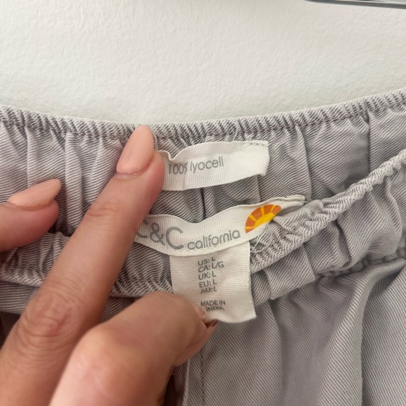 🌿 C&C California Women’s Size Large Gray Cargo Pants - Picture 5 of 8